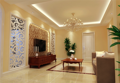 簡(jiǎn)歐風(fēng)格裝修案例 北京100平米二居室就要這樣美