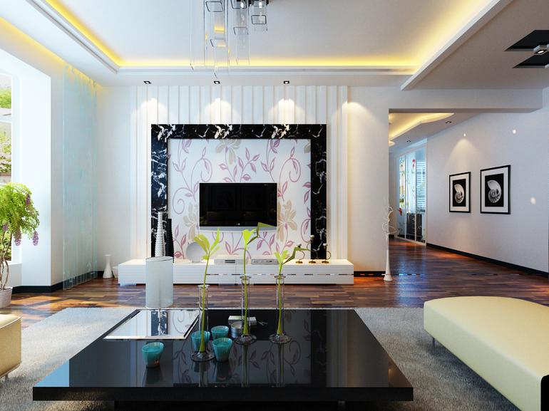 現代簡約二居室裝修效果圖 88平米設計出豪宅感-家居快訊-北京搜房裝修家居網